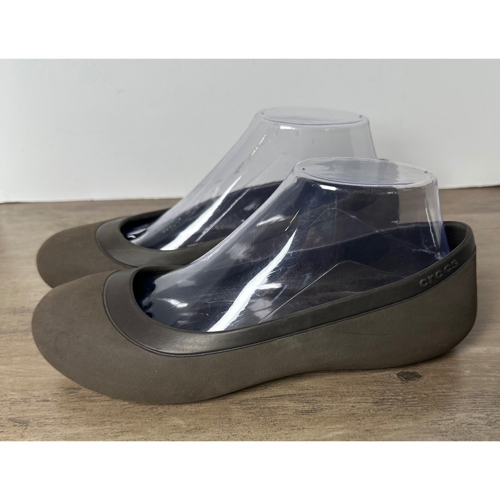 Crocs Mammoth Lined Flat Shoes Brown Croslite‎ Women's 7